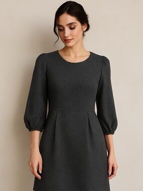 Collective Concepts Evereve Annika Knit Dress Gray Black NWT Size‎ M